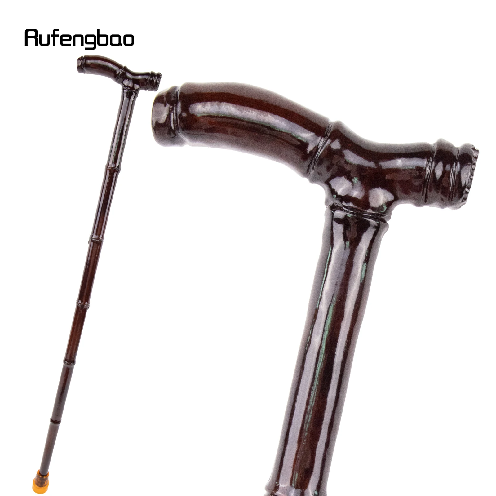 Brown Bamboo Wooden Single Joint  Performance Stage Cane Stick Cane Halloween For Cosplay And Parties, For Cosplay & Party