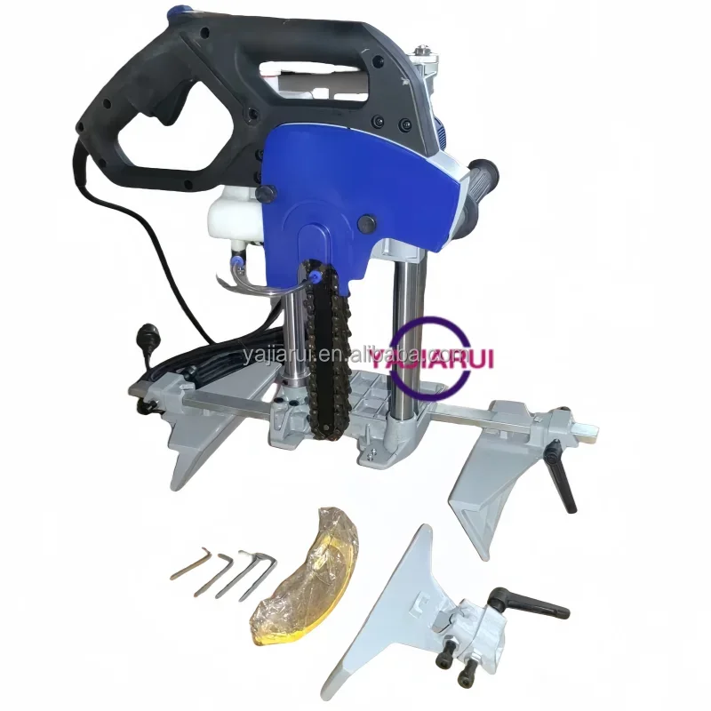 Chisel Mortiser Machine Chain Mortising Machine Wood Mortising Square Hole Drill Grooving Machine for Wooden House