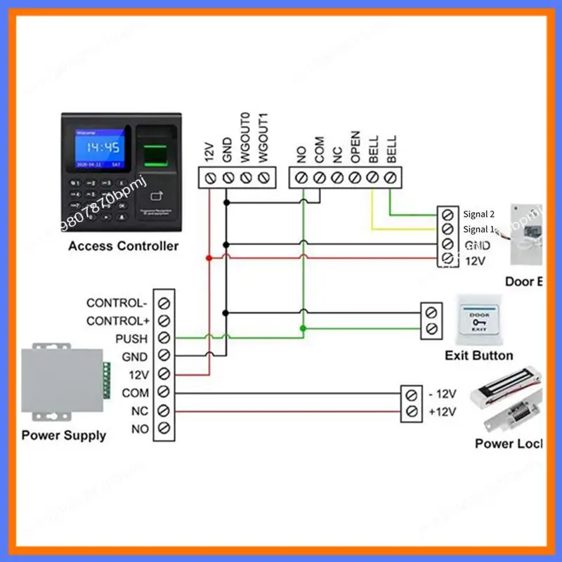 baae-fingerprint-attendance-machine-rfid-keypad-access-control-electric-time-clock-recorder-usb-data-manage-with-keys