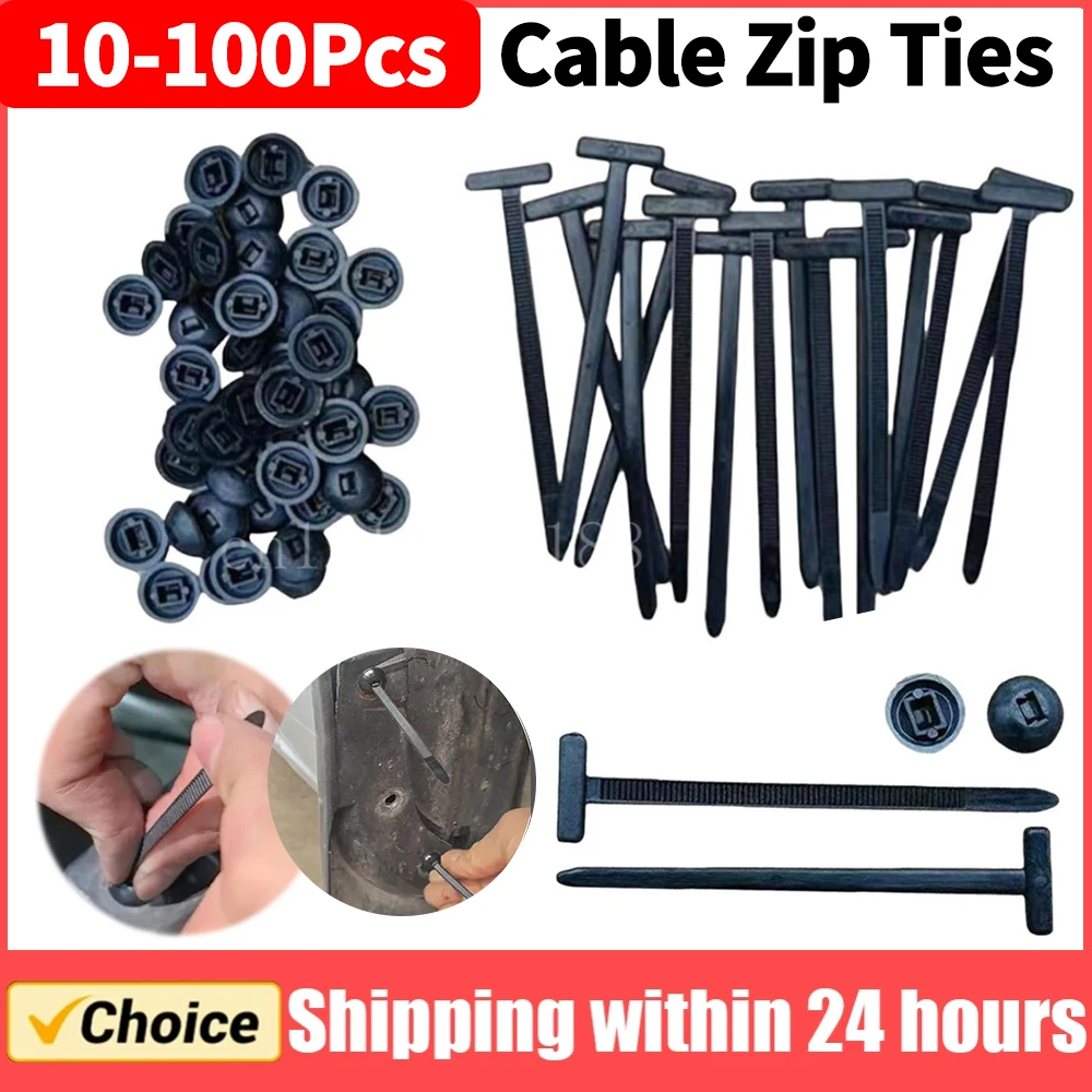10-100Pcs Nylon Cable Zip Ties Self-Locking Heavy Duty Zip Ties Universal Cable Tie Buckle for Indoor and Outdoor Use