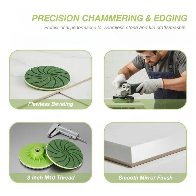 【AB1】3 Inch Grinding Disc 1Pcs Edge Polishing Abrasive Tool High Wear Resistance for Angle Grinder Metal Stone Polishing{H}