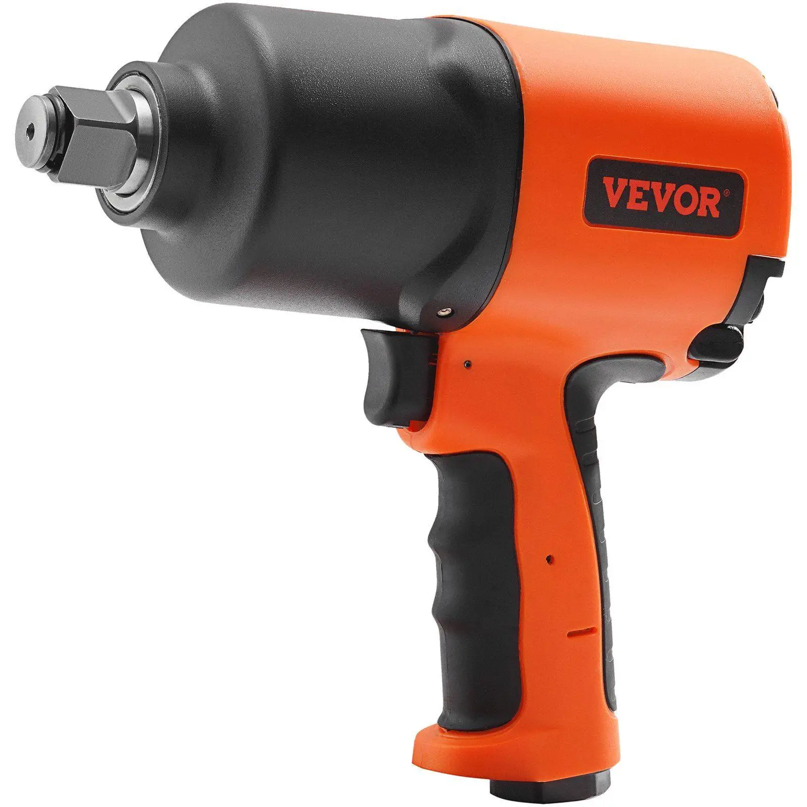 

Heavy Duty 3/4in Air Impact Wrench 1870ft-lb Output 6.7lb Light 90-120PSI 3-Position Control Twin Hammer Alloy Steel