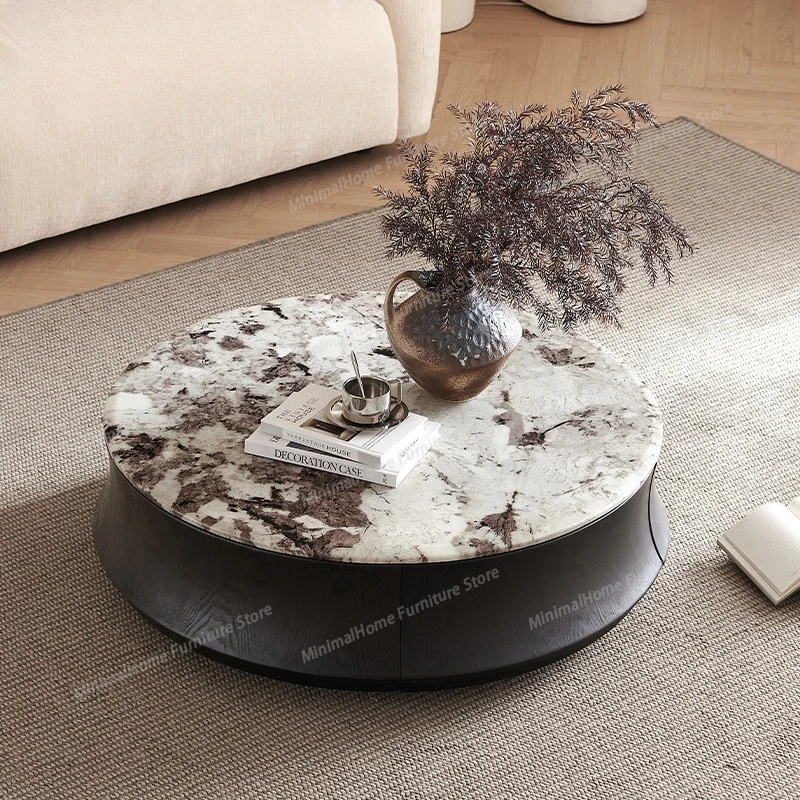 

Кофейный столик High Sense Snow Coffee Table Mountain Flying Fox из мрамора, круглый, полезная вещь для гостиной, мебель для гостиной, Stolik Kawowy XYCJ