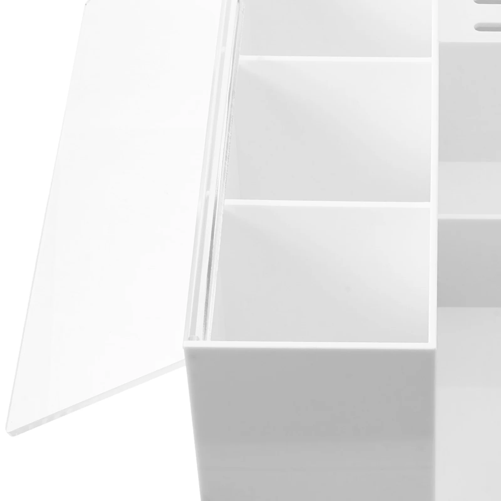 Acrylic Eyelash Tools Storage Box Desktop Organizer Lash Tweezers Holder Tools Stand Makeup Storage Holder for Salon