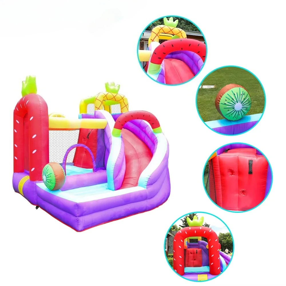 Castillos que rebotan para escalada, súper tobogán, boxeo de fresa, casa de rebote barata, castillo de salto