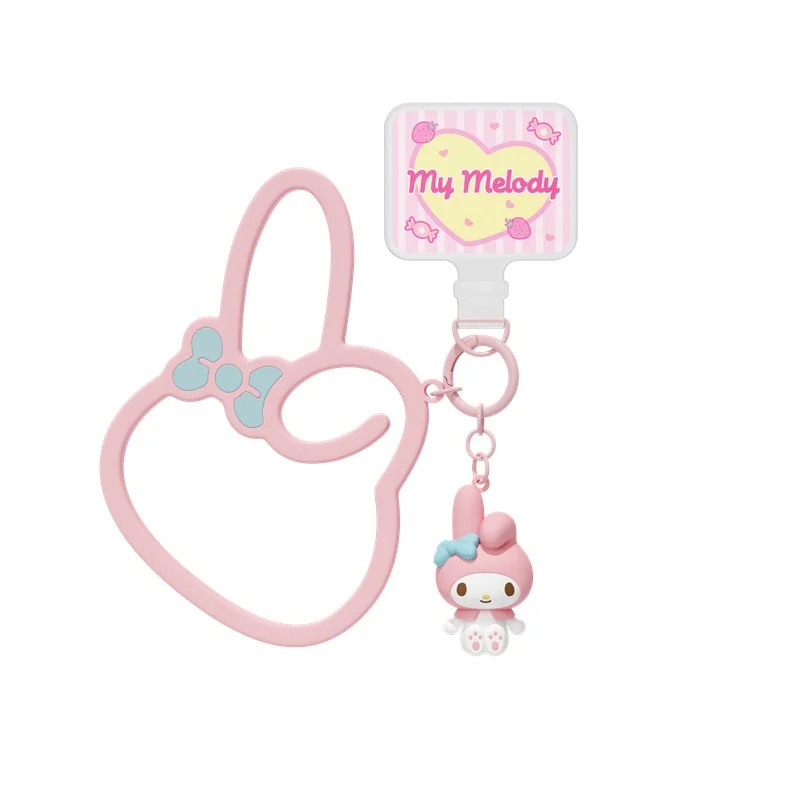 HOLLY BOX Kuromi Original Niedlicher Schlüsselanhänger Armbandanhänger Taschenanhänger für Mädchen Ideales Geschenk – Detail 4