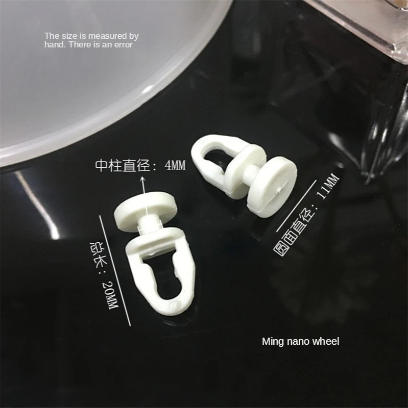 30pcs White Plastic Rail Curtain Conveyor Hook Rollers Home Curtains Hanger HHooks Accessories Drapery Tieback Hooks