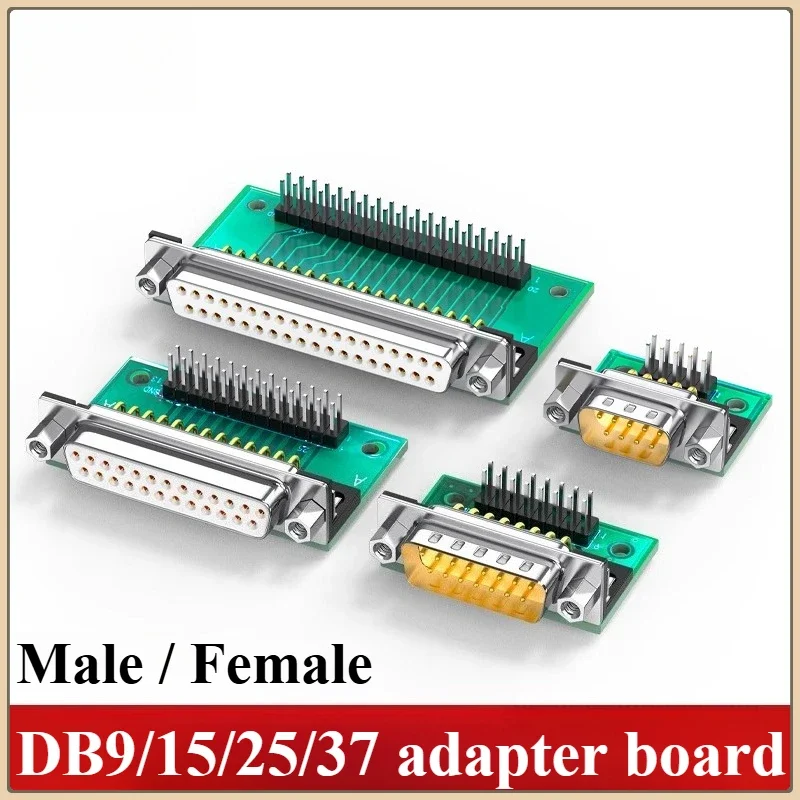 1PCS DB9-pin 232 Adapter Board DB15 DB25-pin DB37 to DuPont 2.54 Terminal Block Circuit Board Adapter