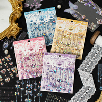 15pcs/pack Kawaii Shell Light Bow Pendant Stickers Creative DIY Scrapbook Diary Album Material Aesthetic Stationery Stickers