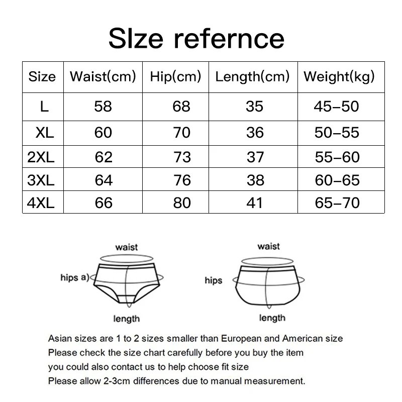 Oweq-calças de cintura alta para o abdômen, feitas de seda gelo líquido, sem costura, moldar roupa interior, controle barriga, shaper do corpo