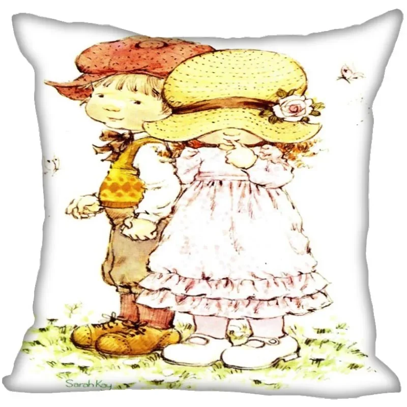 45x45cm Sarah Kay Polyester Cushion Cover Children\'s Room Decoration Pillow Case Living Room Chair Sofa Home Decoration 1007