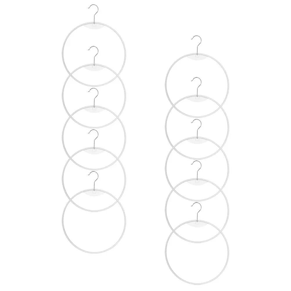 

10Pcs Round Bikini Briefs Display Hangers Plastic Multi-Functional Scarf Tie Belt Closet Organizer Bikini Hanger