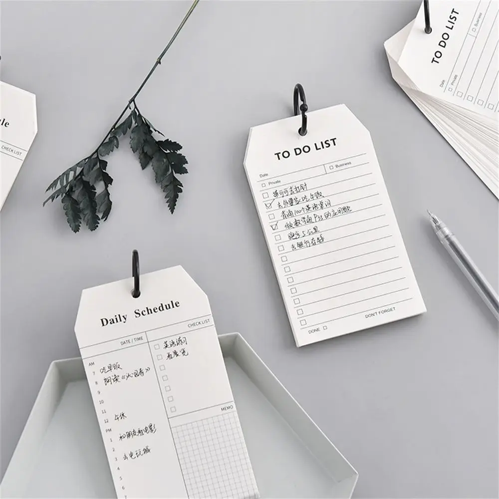 Sheets/set Students Notepads Book Memo Pad Study Work Notepads Note Pads Daily Schedule List Planner Memo To Do List Loose Leaf