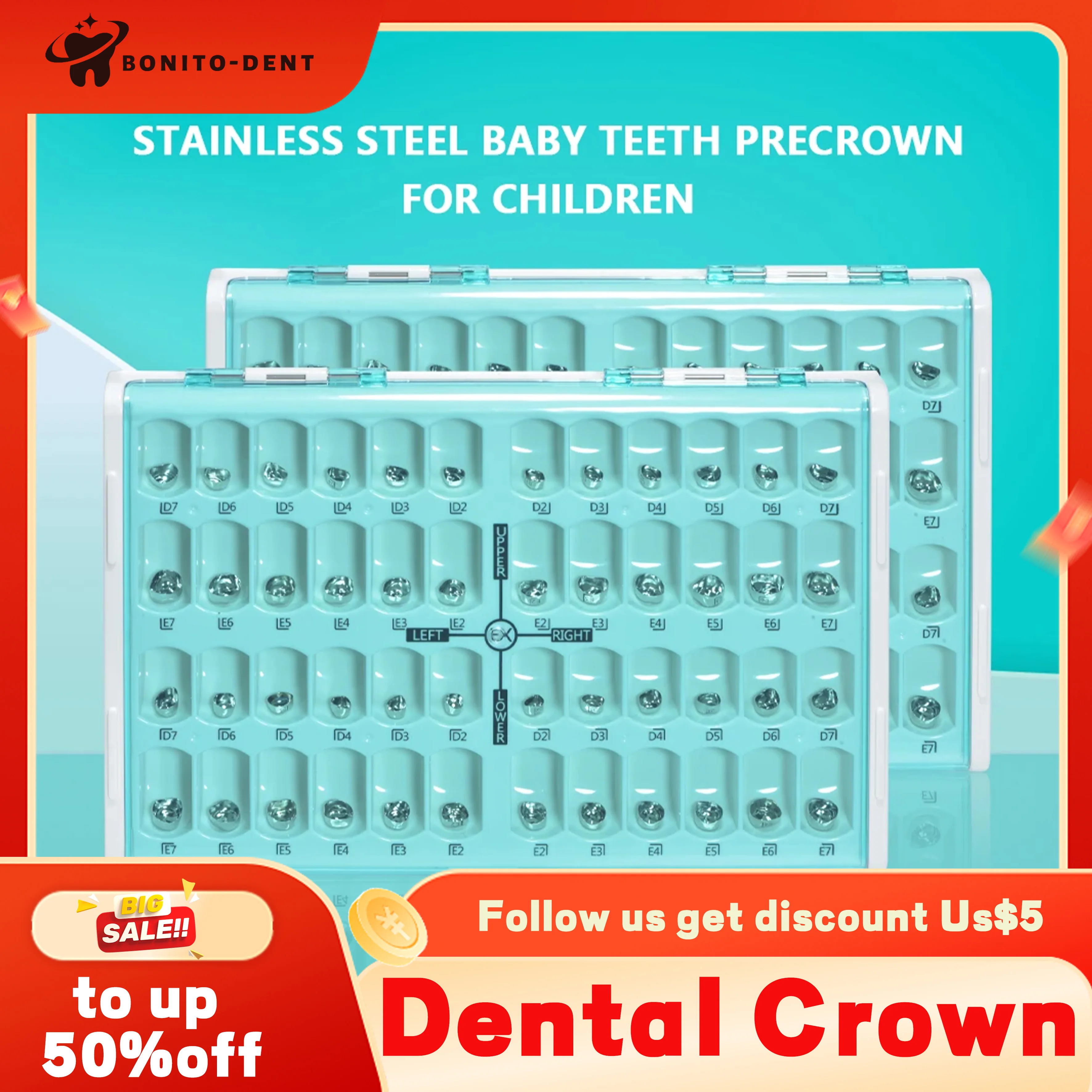 dental-primary-molar-crown-teeth-1st-2nd-preformed-stainless-steel-temporary-crowns-kit-adult-kids-dentistry-pediatric-tool