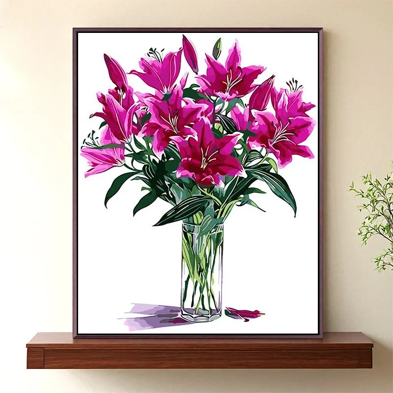 

A0629 Lily Bloom Oil Painting