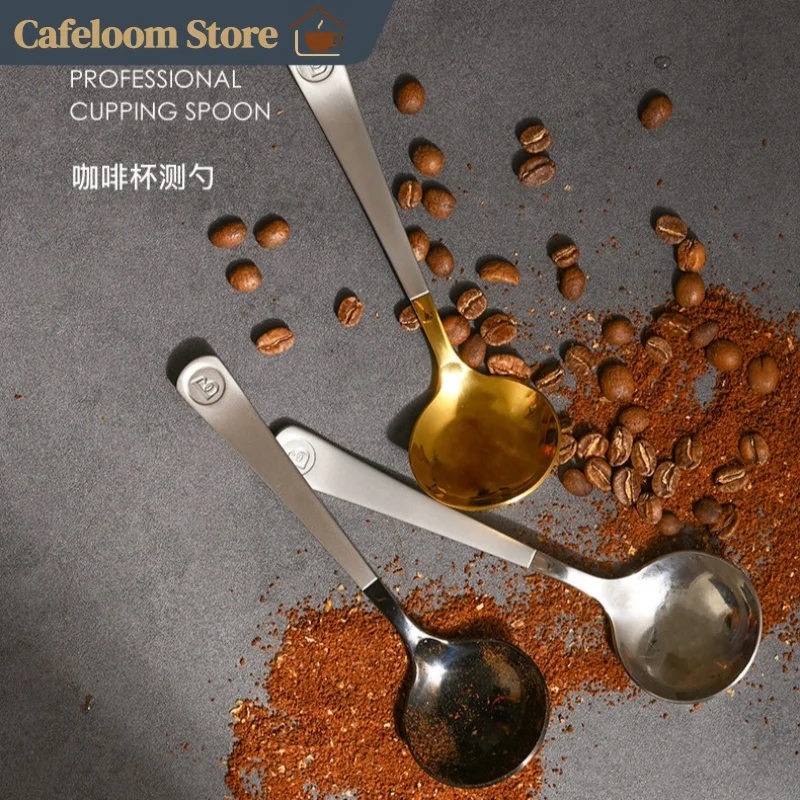 Cuillère à café Brewista en acier inoxydable plaqué titane pour dégustation de café avec sac de rangement pour les passionnés de barista