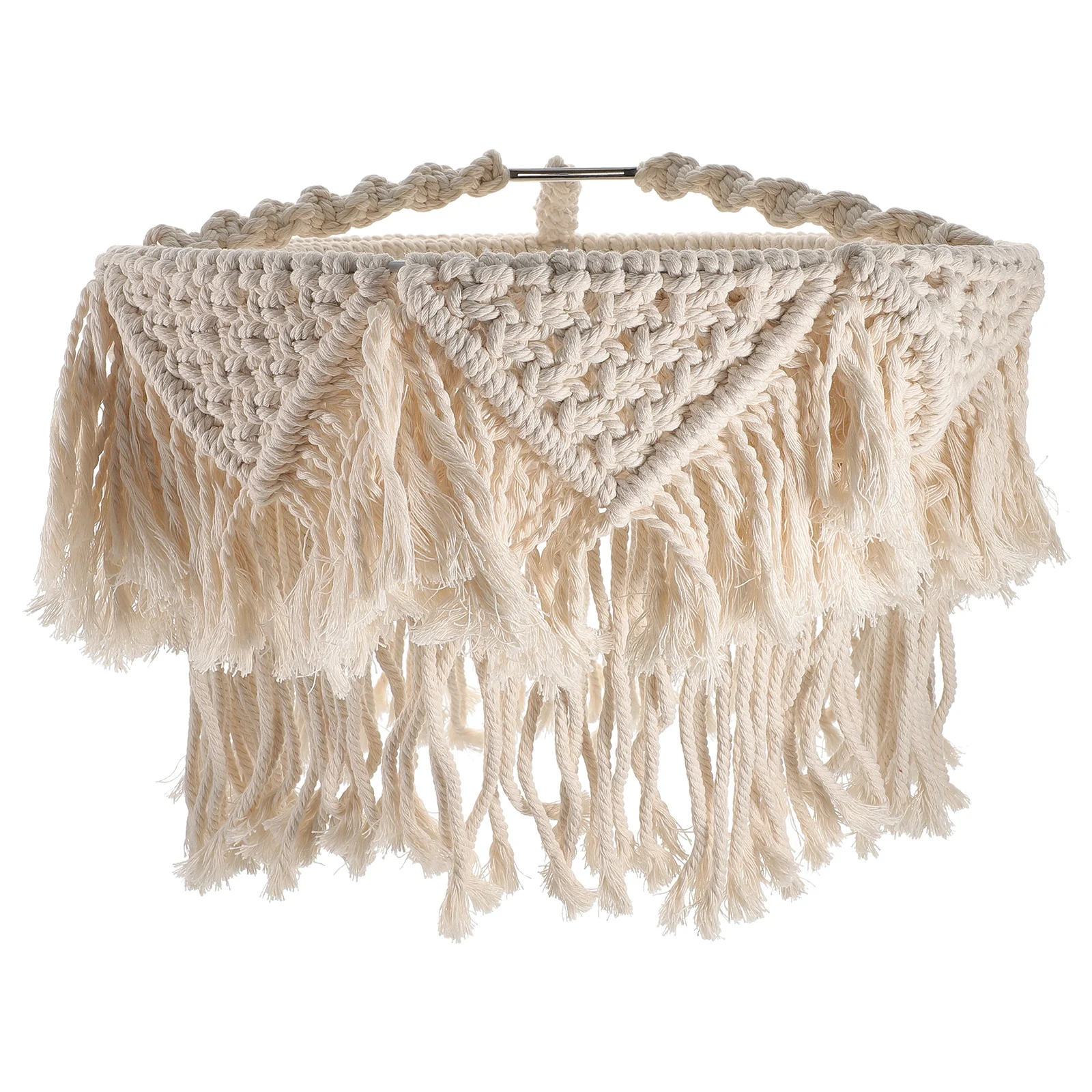 

Bohemian Lamp Shade Macrame Woven Cotton Pendant Light Cover For Bedroom Living Room Ceiling Lighting Fixtures Replacement