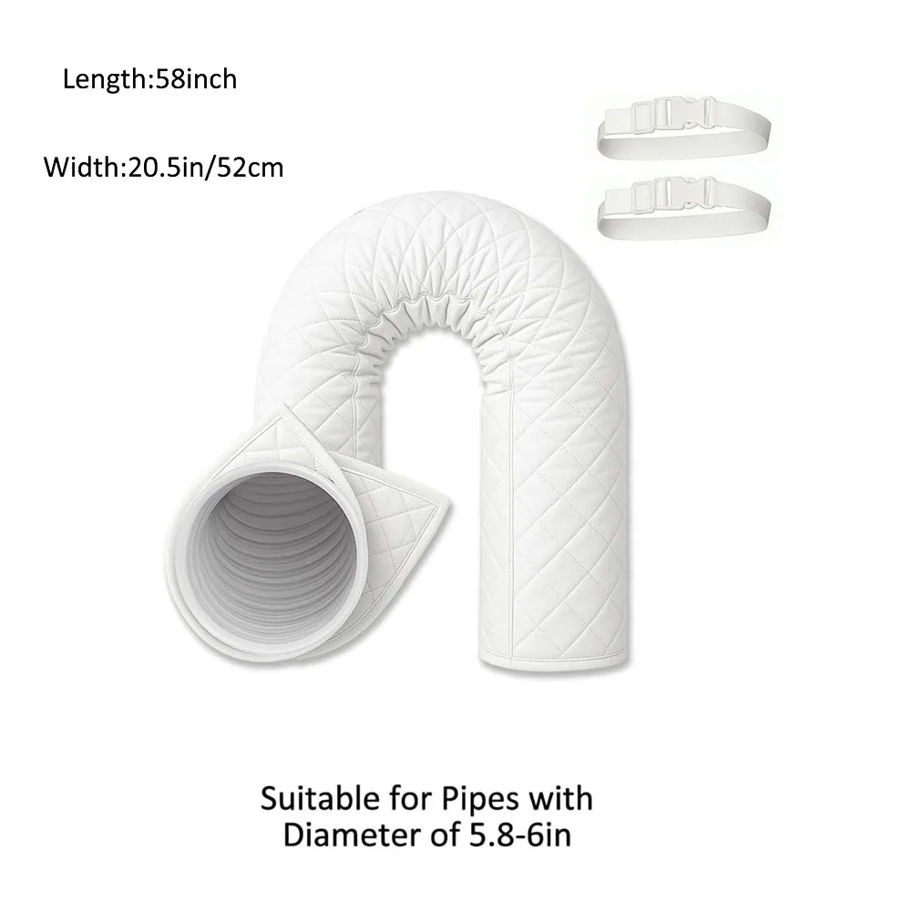 Portable AC Insulation Air Conditioner Cover Adjustable Elastic Bands Dust And Heat Resistance For Portable Air Conditioners