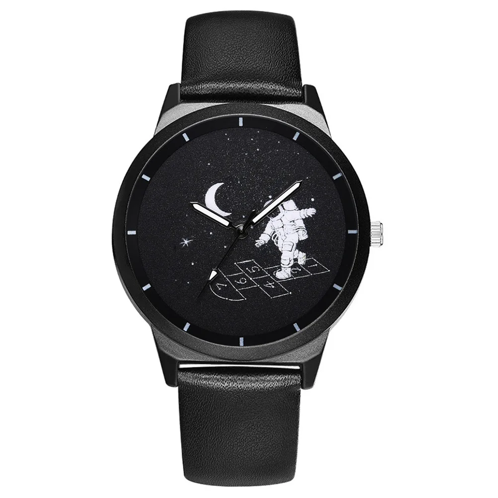スタイリッシュな宇宙飛行士の腕時計とプレミアムベルト、信頼性の高いムーブメント、ホリデーフェスティバルのギフトに最適です。