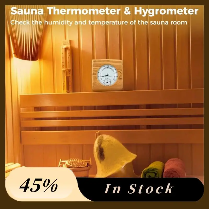 

A60Z Топ деревянный гигротермограф для сауны, термометр и гигрометр для сауны, измерение температуры влажности в помещении, сауна Durab