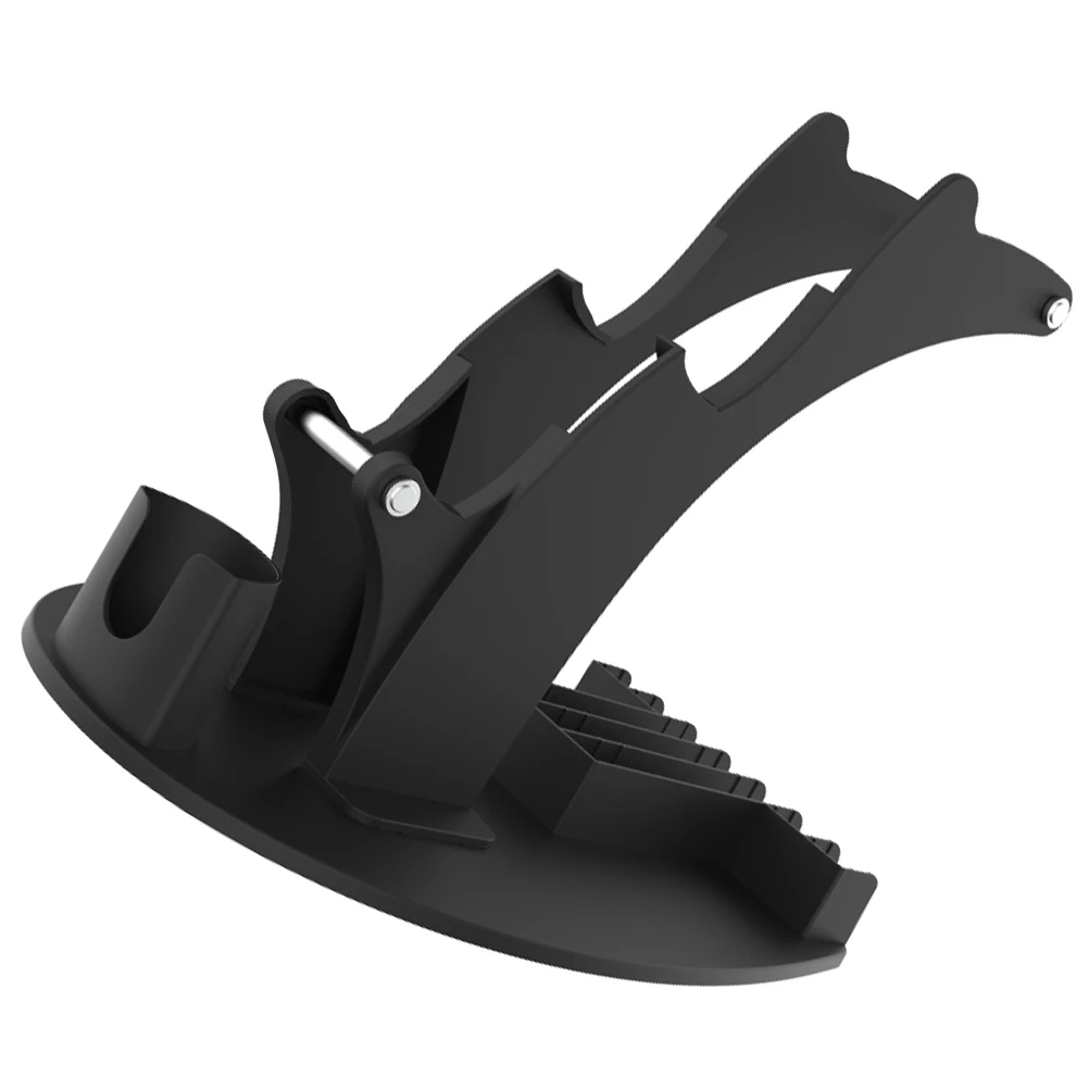 

Desk Cabinet Glass Mountable Game Bracket 6 Slot Storage for Discs Controllers Headsets Accessories