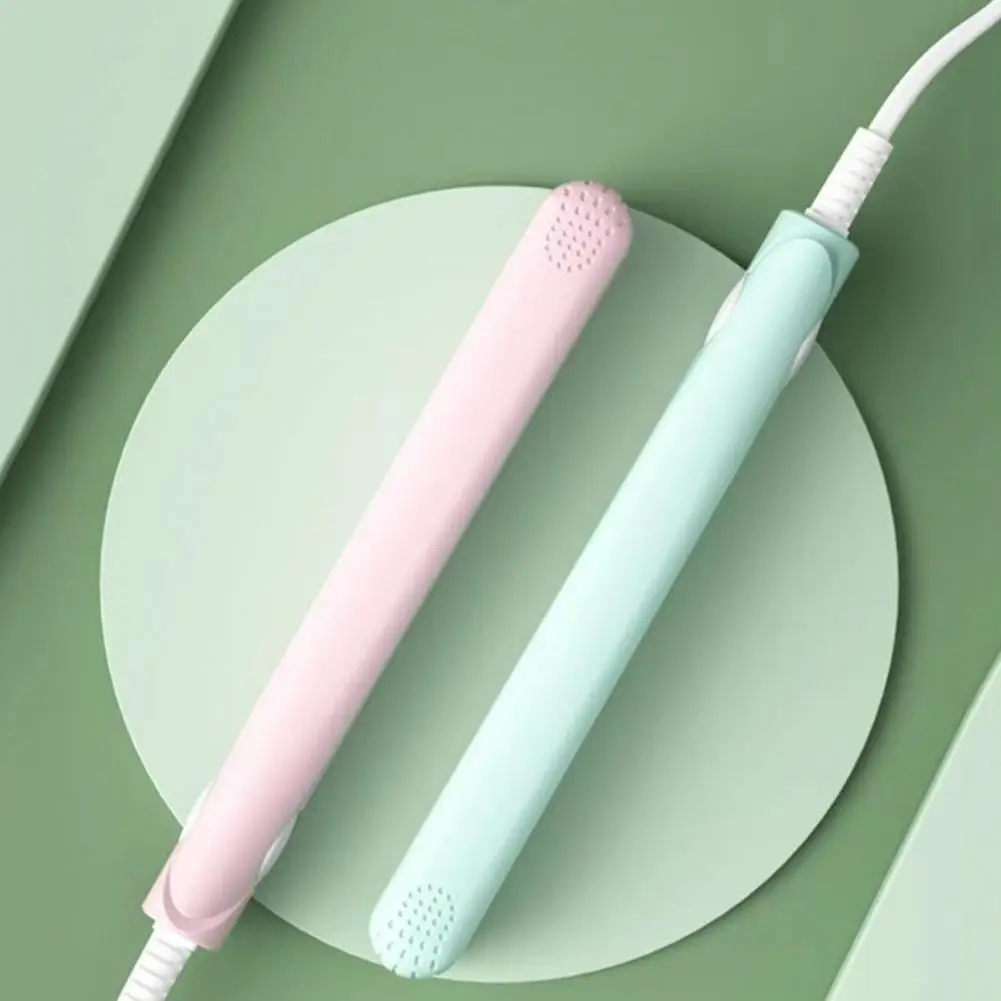 Mini Curling Wand Women Hair Straightener Portable Wired Hair Straightener Fast Heating Electric Curling Iron Mini for Straight
