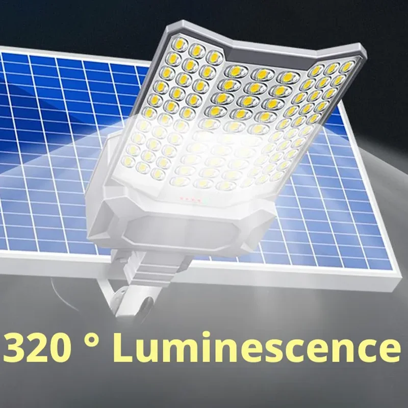 12000W Solar Lamp Solar Street Light Outdoor LED Solar-Powered Driveway Lighting System for Garden Parking Lot Square Road Yard