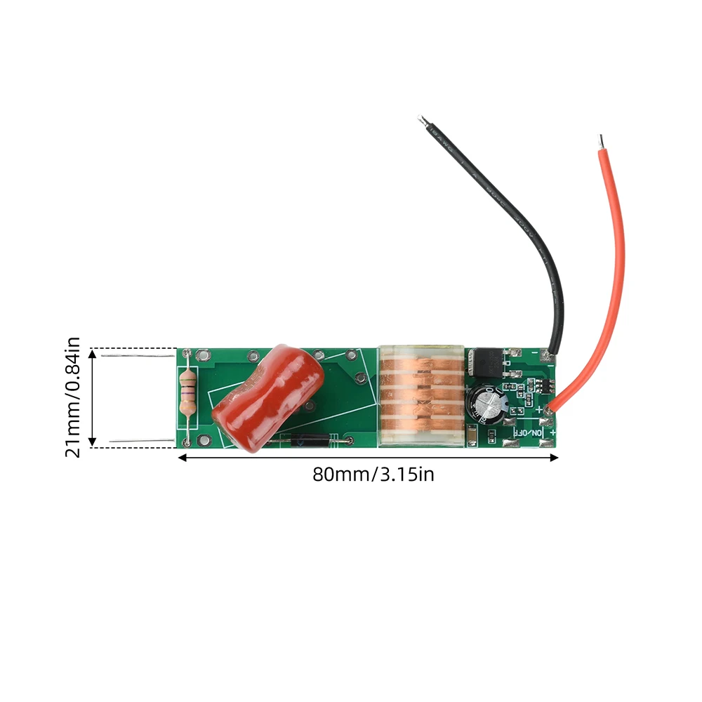 Hochleistungs-Boost-Spulenmodul 3,7V-3000V Hochspannungs-Lichtbogenimpuls für elektrische Mückenklatschen und Schädlingsbekämpfung – Detail 5