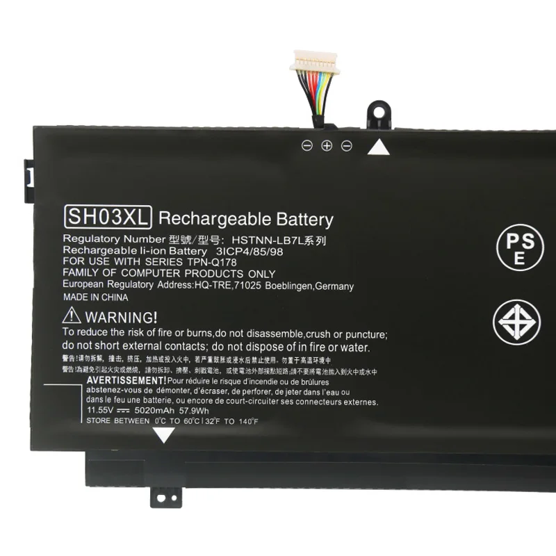 JC New SH03XL 859026-421 859356-855 HSTNN-LB7L TPN-Q178 Battery For HP Spectre X360 13-AB001 13-AB002 AC033DX CN03XL 5020mAh