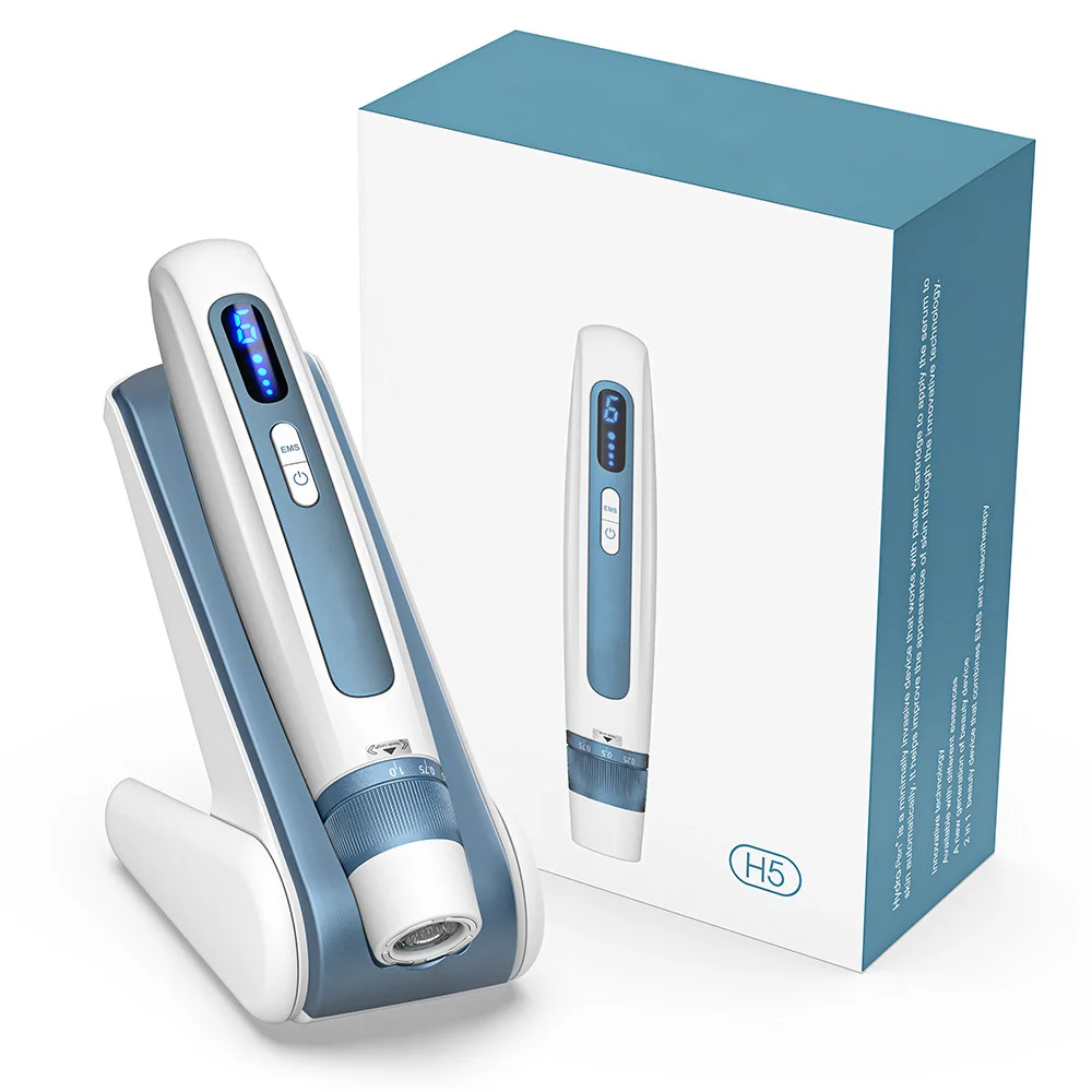 H5 Lápiz de Microagujas Automático para Infusión, Novedad, Derma Pen, Máquina de Belleza con Microcorriente EMS de 4 Polos, Hydra Pen
