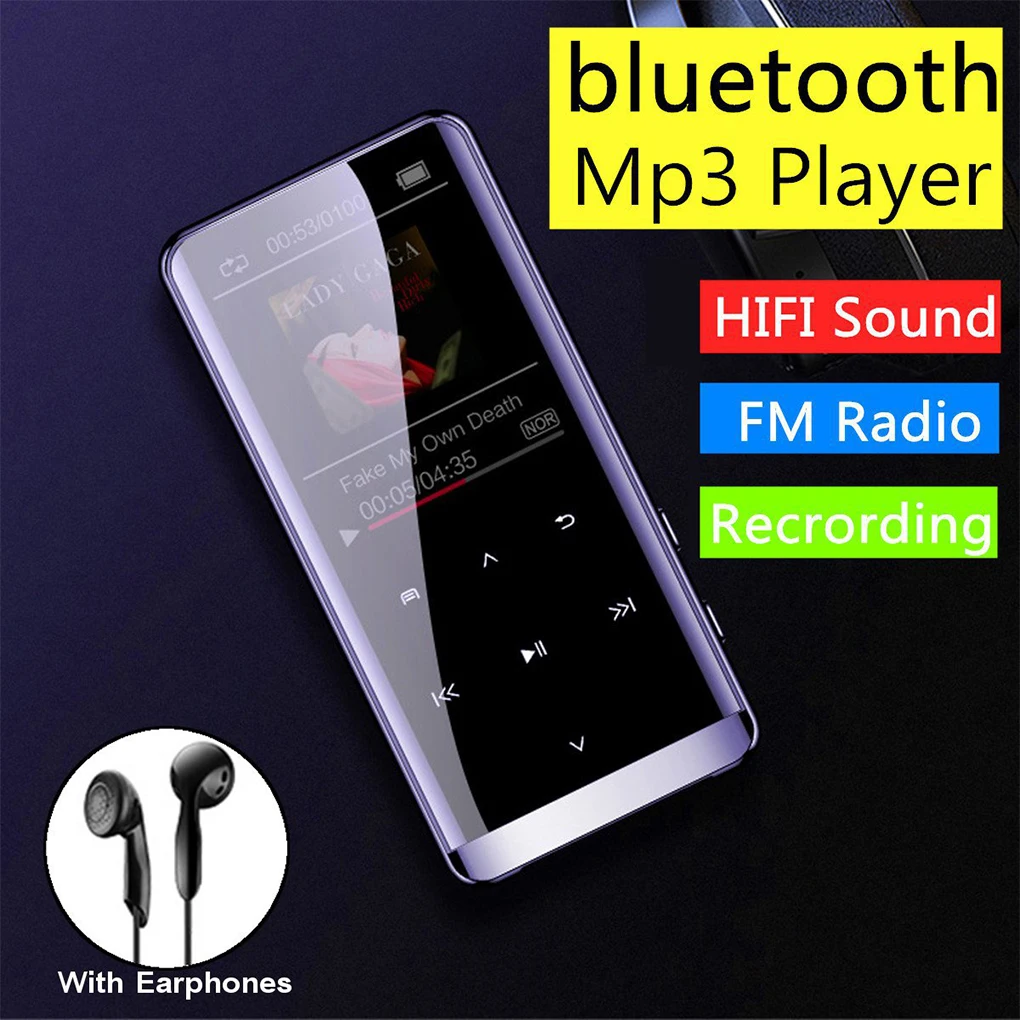 MP3 Player Speaker Touch Key OTG Adapter Players Music Video Recorder