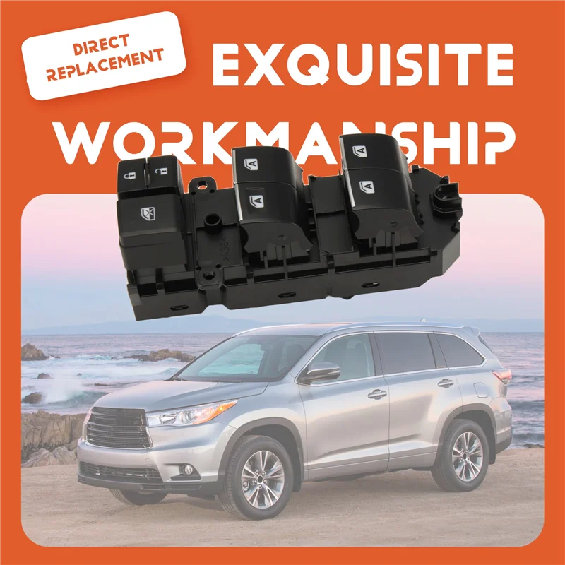 AS95-Pulsante interruttore di comando alzacristallo elettrico anteriore sinistro per Toyota Highlander 2014-2019 Alphard 84040-0E040 84040-62010 8404058040