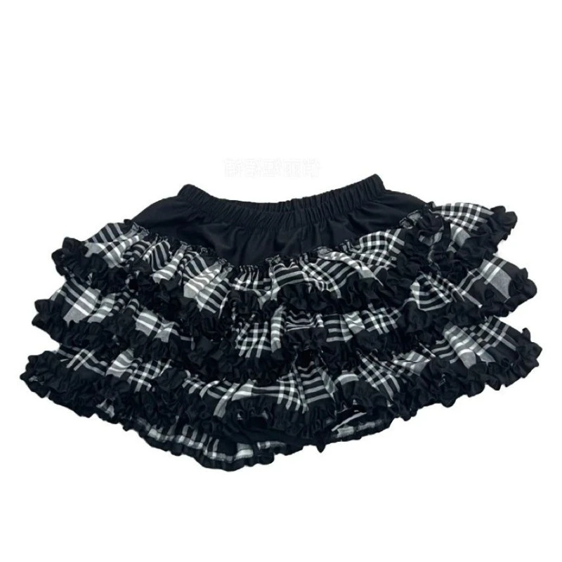 ديبتاون هاراجوكو القوطية تنورة صغيرة المرأة خمر الجرونج Y2k الأسود كشكش التنانير فاسق 2000s عالية الخصر التنانير القصيرة الجمالية #3