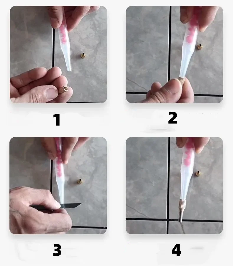 Stainless Steel Caulking Nozzle Applicator Finishing Tip Tool Multifunctional Caulking Nozzle Anti-rust Caulk Applicator Tool