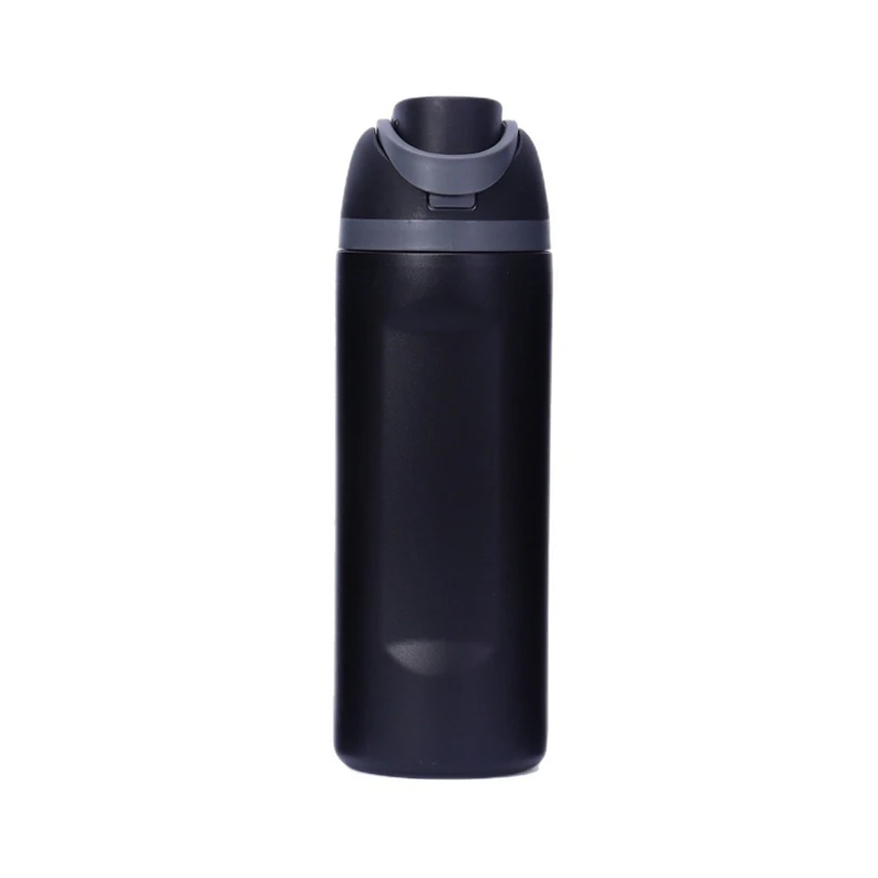 JUSTINLAU Draagbare 19/24/32oz Thermosbeker Vacuümfles Fruitmok Riemfles RVS Reistuit Warm & Koud Houdende Waterfles