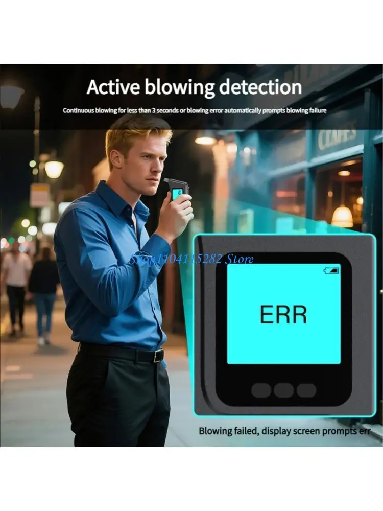 

Breathalyzer Portable HighPrecision Alcohols Tester Digital LED Display Screen Alcohols Tester for Driver