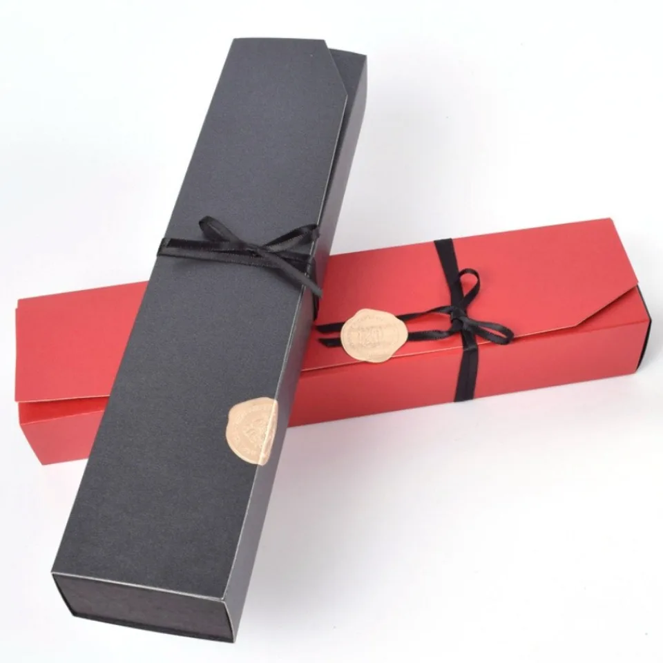 10/20/30PCS Rechteckiges Perlglanzpapier Rot Valentinstag Schokoladenpapier Box Großhandel Lange Streifen Falten Süßigkeiten Geschenkpapier – Detail 3