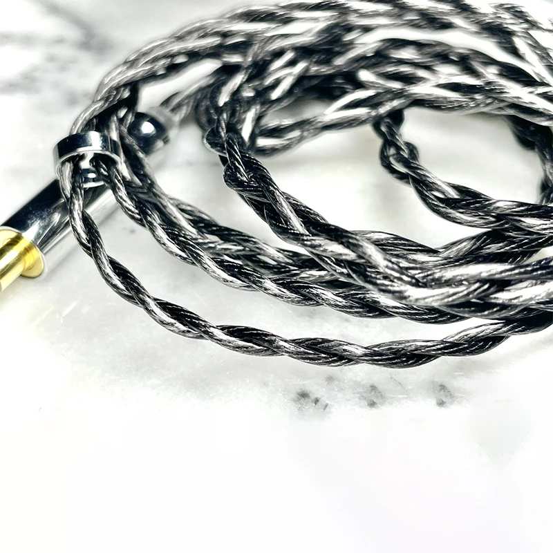 Night Oblivion Butastur 2Pin 0.78mm 4 Shares OCC HiFi Earphone Replacement Cable IEM Upgrade Cable with 3-in-1 Modular Plugs