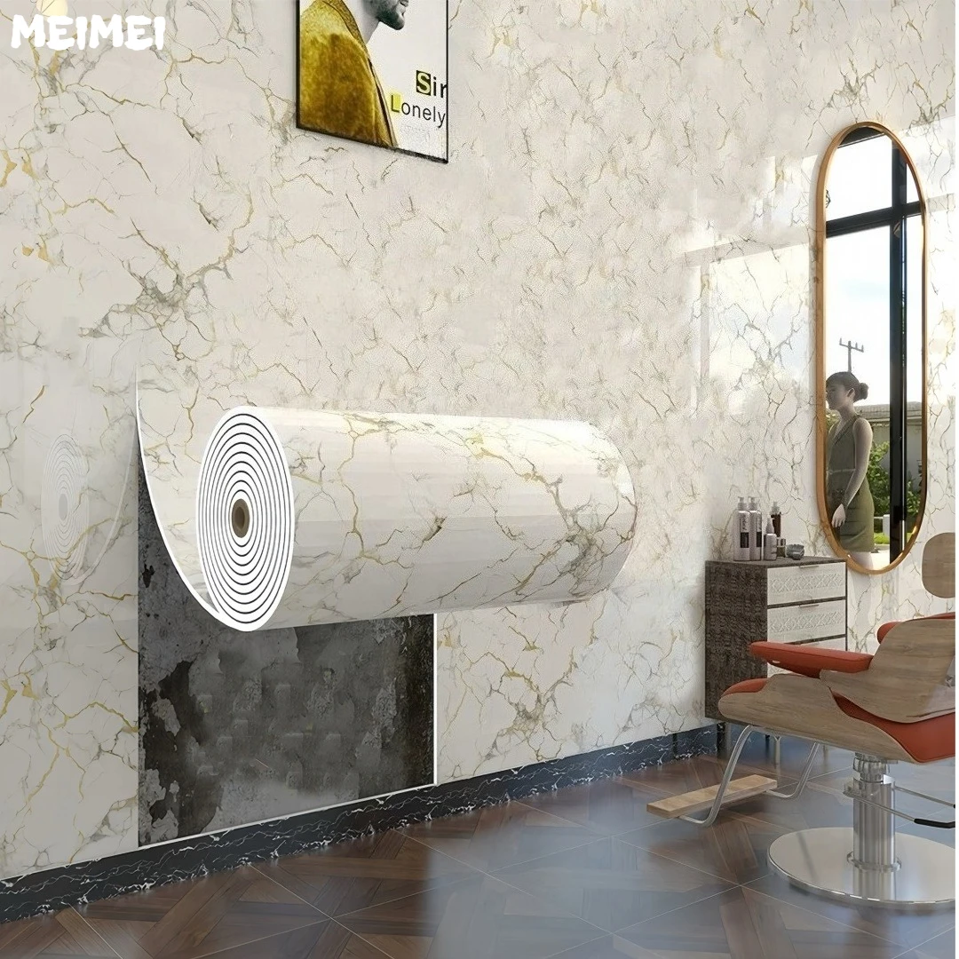 

Vinyl Kitchen and Bathroom Wallpaper Self-adhesive Detachable Contact Paper Stickers Suitable for Kitchens Bathrooms Desks