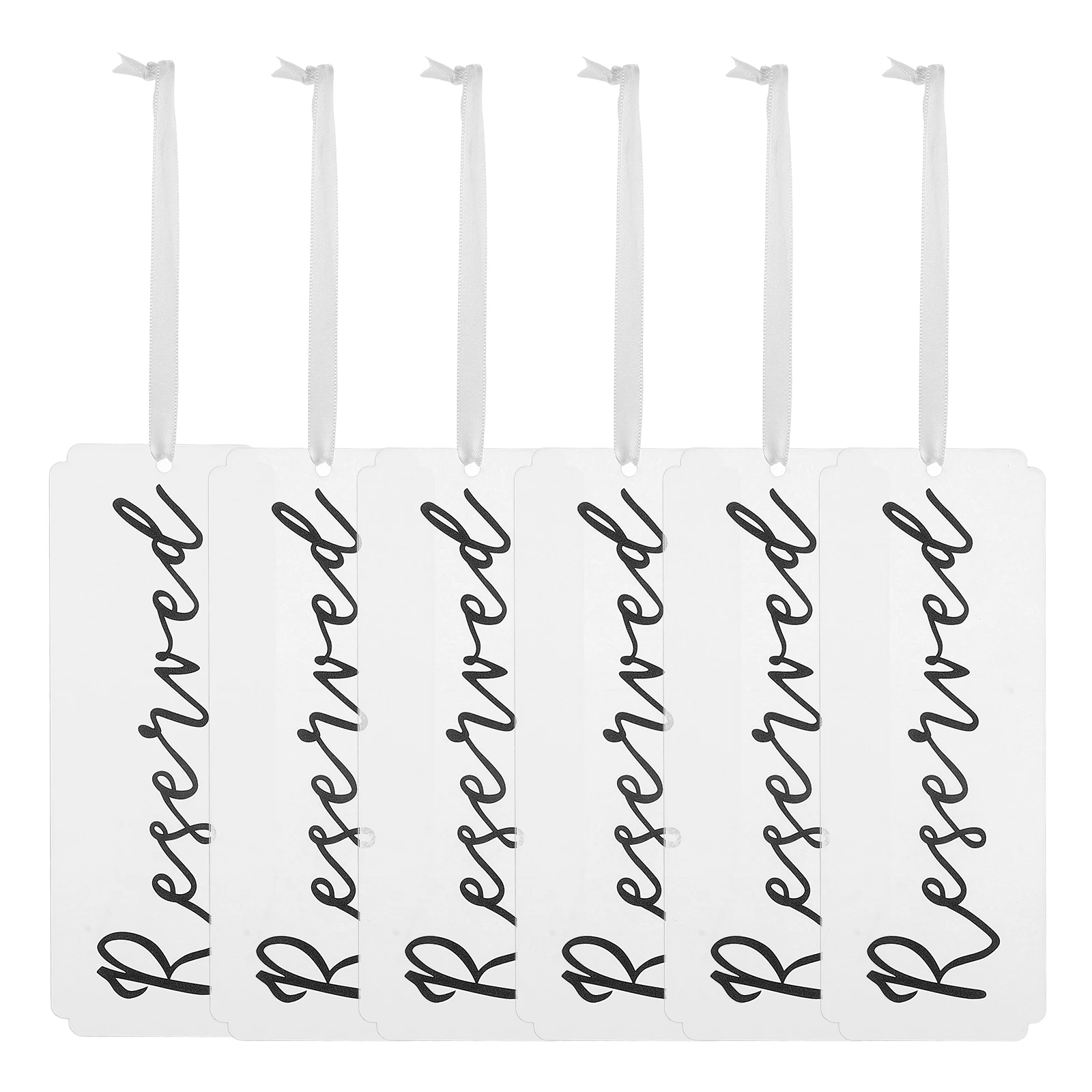 

6pcs Acrylic Reserved Signs For Wedding Chairs Rust Resistant Table Name Cards Placecard Holders Office Restaurant