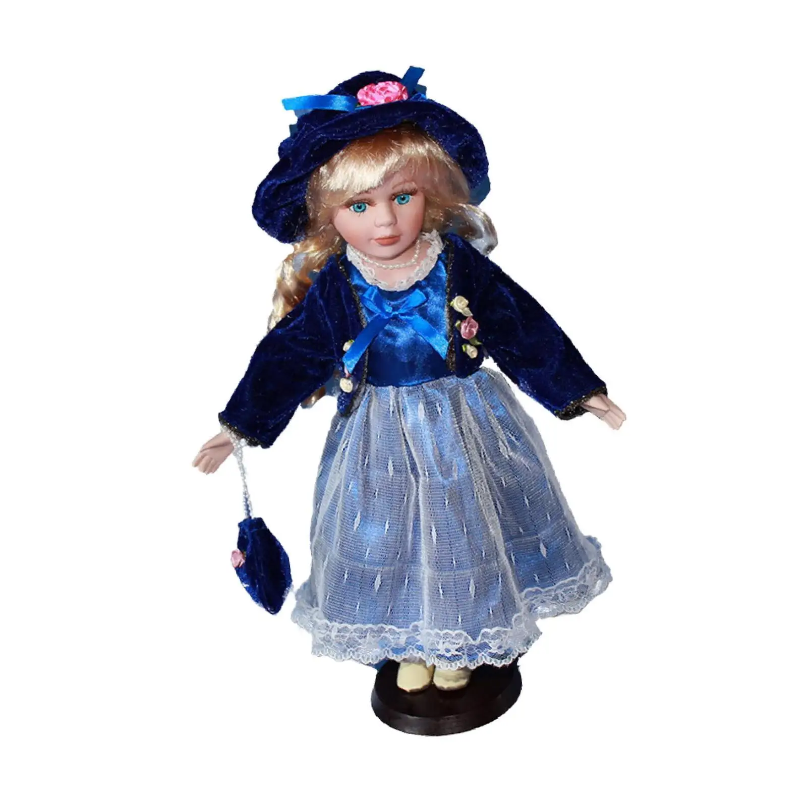 

Ceramic Doll Collectible Home Decoration Decorative Handmade Girl Standing