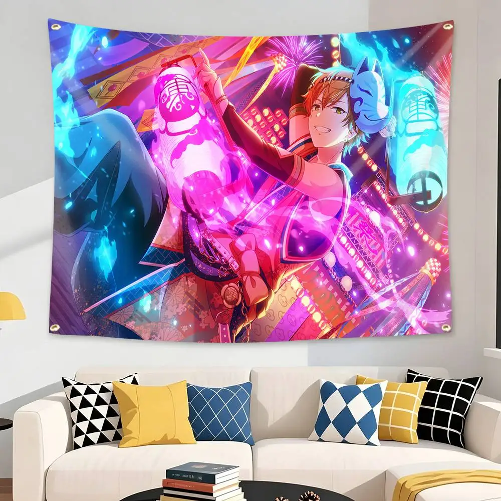 PJSK A-Akito Shinonome After the Fire Flag Tapestry Banner for Bedroom Living Room Outdoor Camping Custom Supported