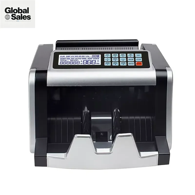 AL-1600 Bill Counter Machine for Counting Paper Currency Notes with High Speed and Accuracy for Bank Retail Business Cash
