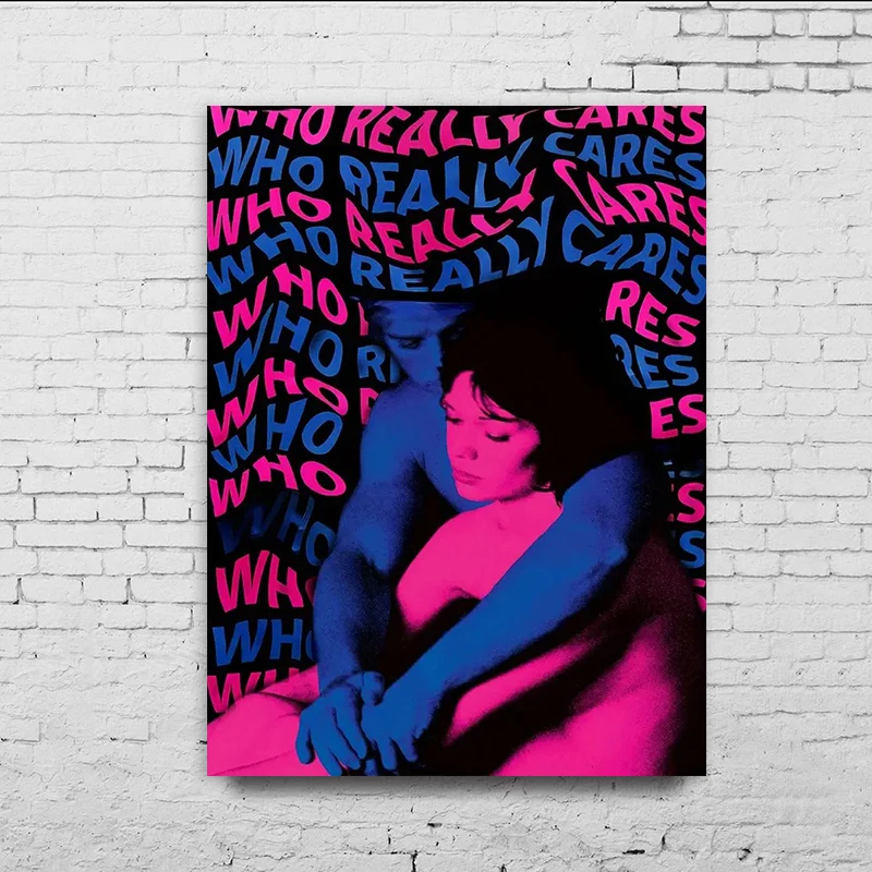 

Music Album Canvas Poster Printing, Who Really Cares, Love Canvas Wall Art, for Artwork Bathroom Bedroom Home Decoration