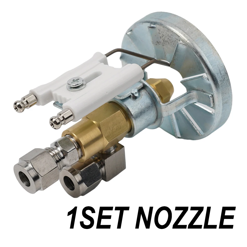 Tool Nozzle 0.5-2.0MM Air Atomizing Burner Burner Flame Electrode Rings Siphon Nozzle Spray Nozzle Waste Oil New