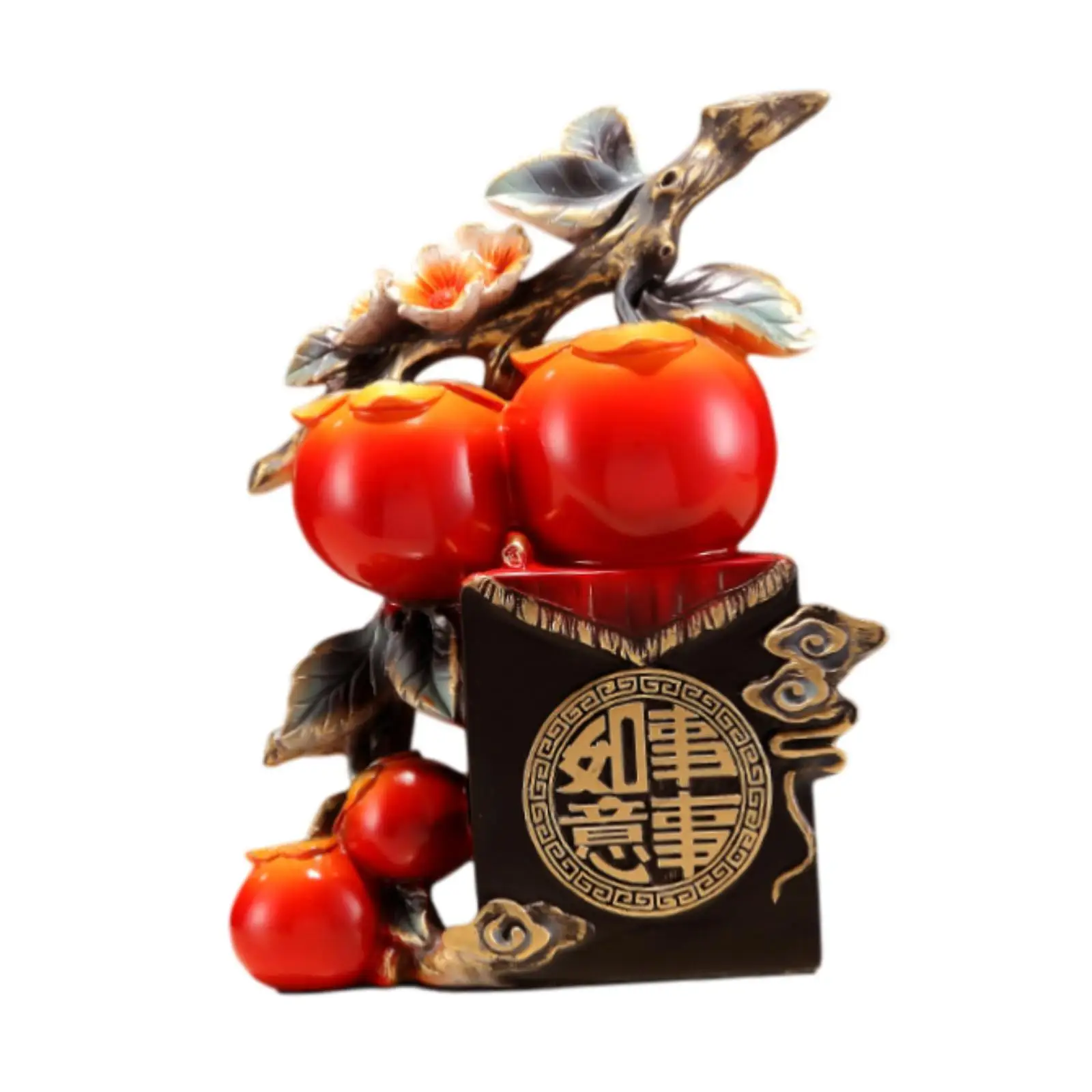 

Статуя из смолы хурмы, фигурка фэншуй, центральная часть стола, коллекционная