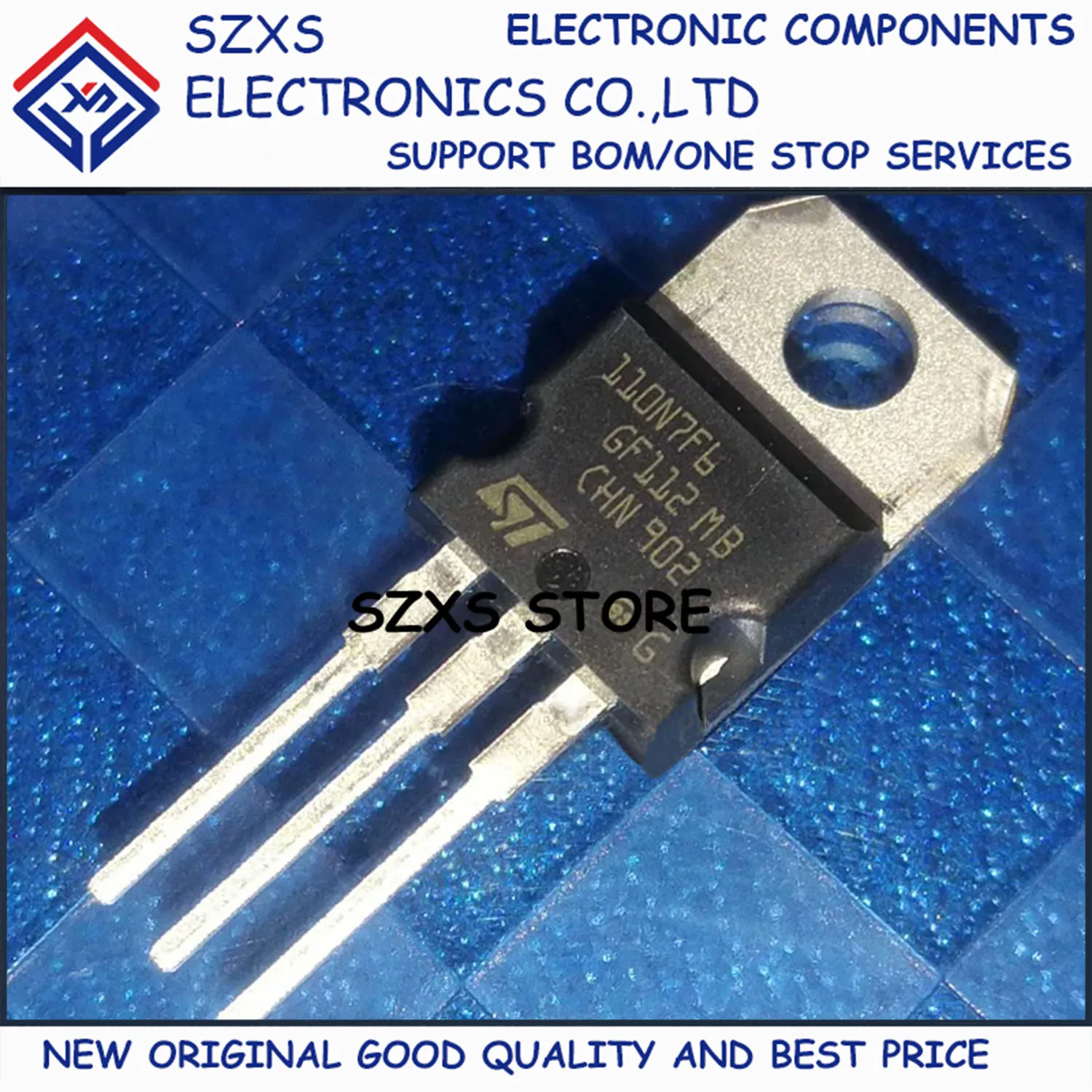 

New Original 10Pcs 110N7F6 STP110N7F6 TO-220 68V 110A MOSFET Field Effect Transistor In Stock Electronic Components Good Quality