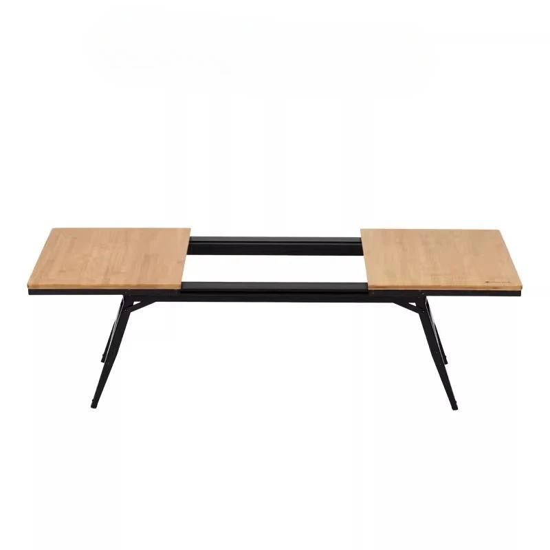 

Outdoor camping leisure folding table, extendable portable bamboo table