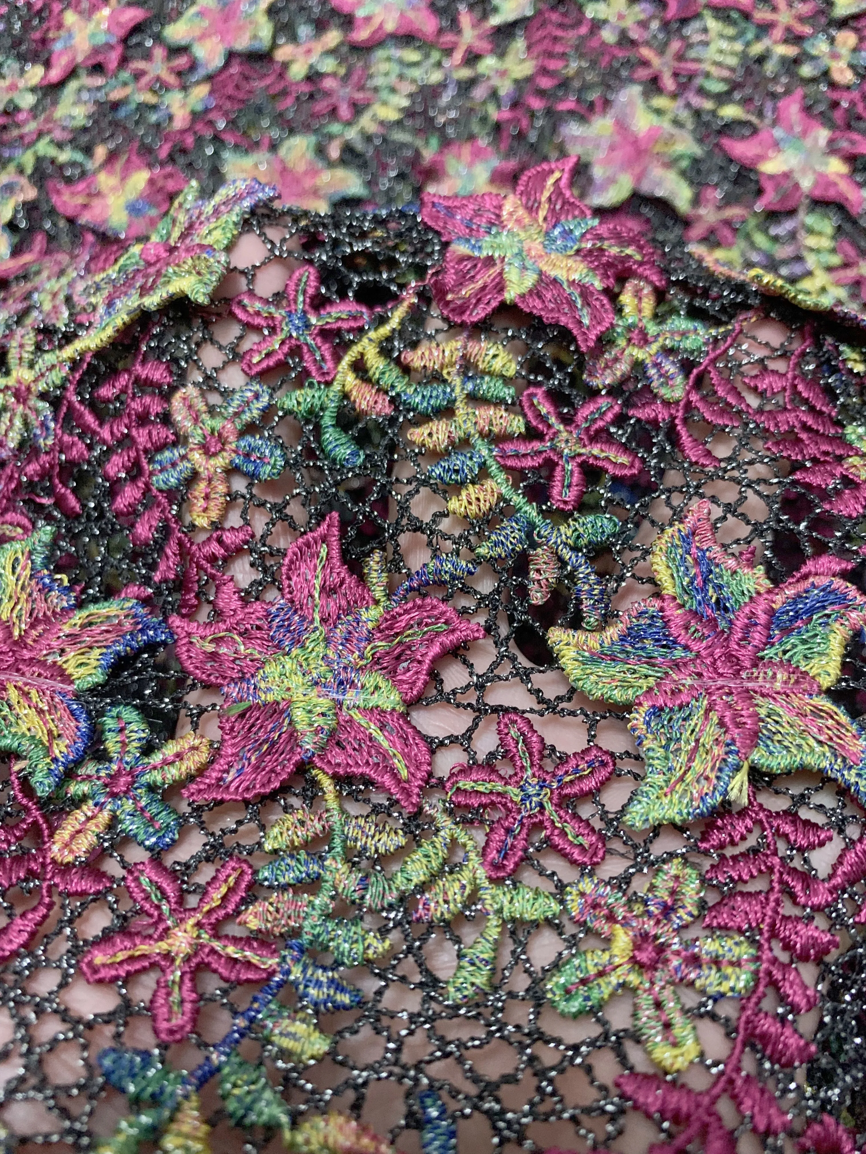 التطريز الأفريقي ثلاثية الأبعاد زهرة الحبل الدانتيل 2025 النيجيري جبر أقمشة الدانتيل مع زين لخياطة حفل زفاف أنيقة #3