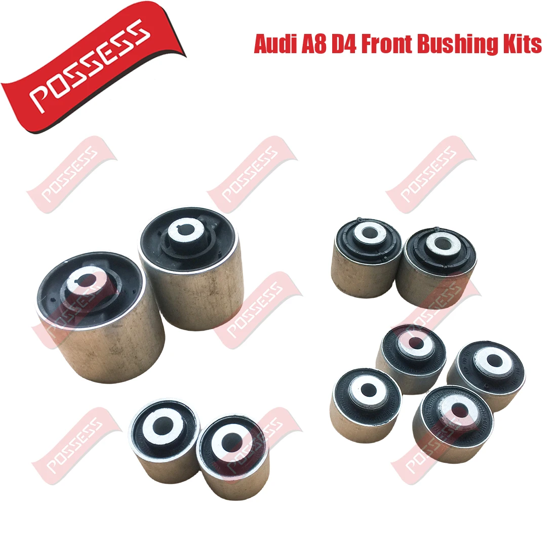 10 Pieces Front Suspension Control Arm Bushing Kits For Audi A8 D4 4H2 4H8 4HC 4HL 2009-2018 4H0407515